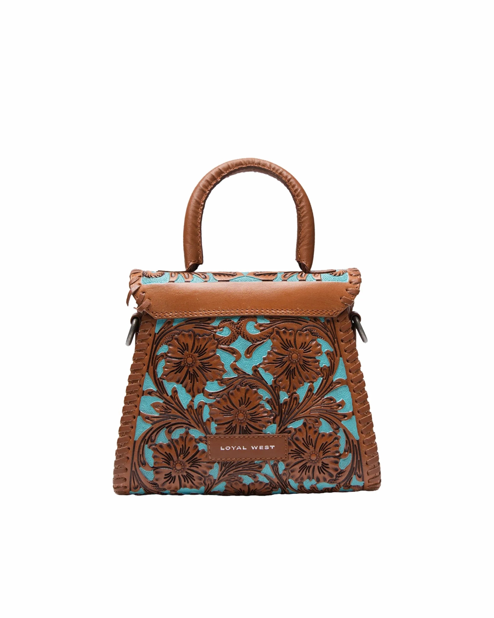 Leon Mini Handle Purse - Whiskey &amp; Water