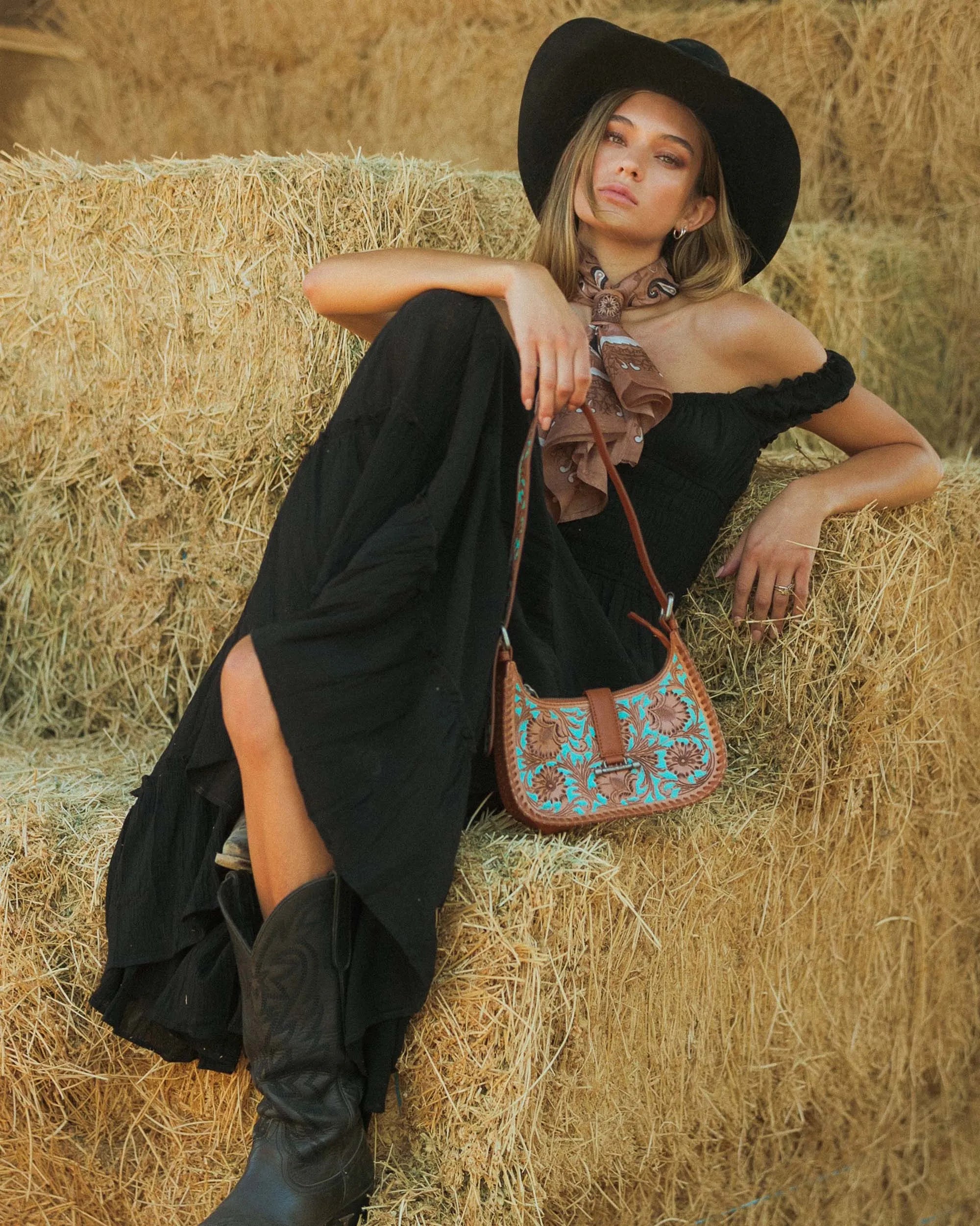 Dannia Medium Purse - Whiskey & Water