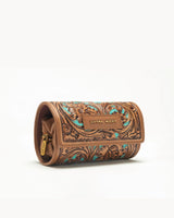 Canyon Jewellery Case Handtooled Leather - Whiskey & Water