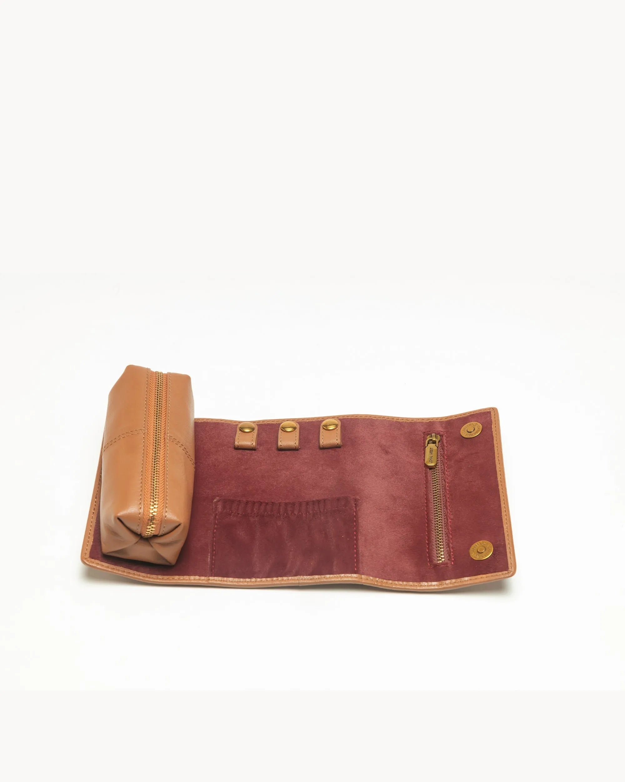 Canyon Jewellery Case Handtooled Leather - Whiskey &amp; Water