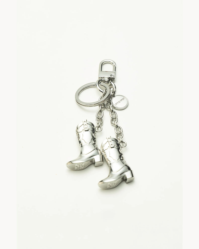 LW - Boots Bag Charm - Concho Silver