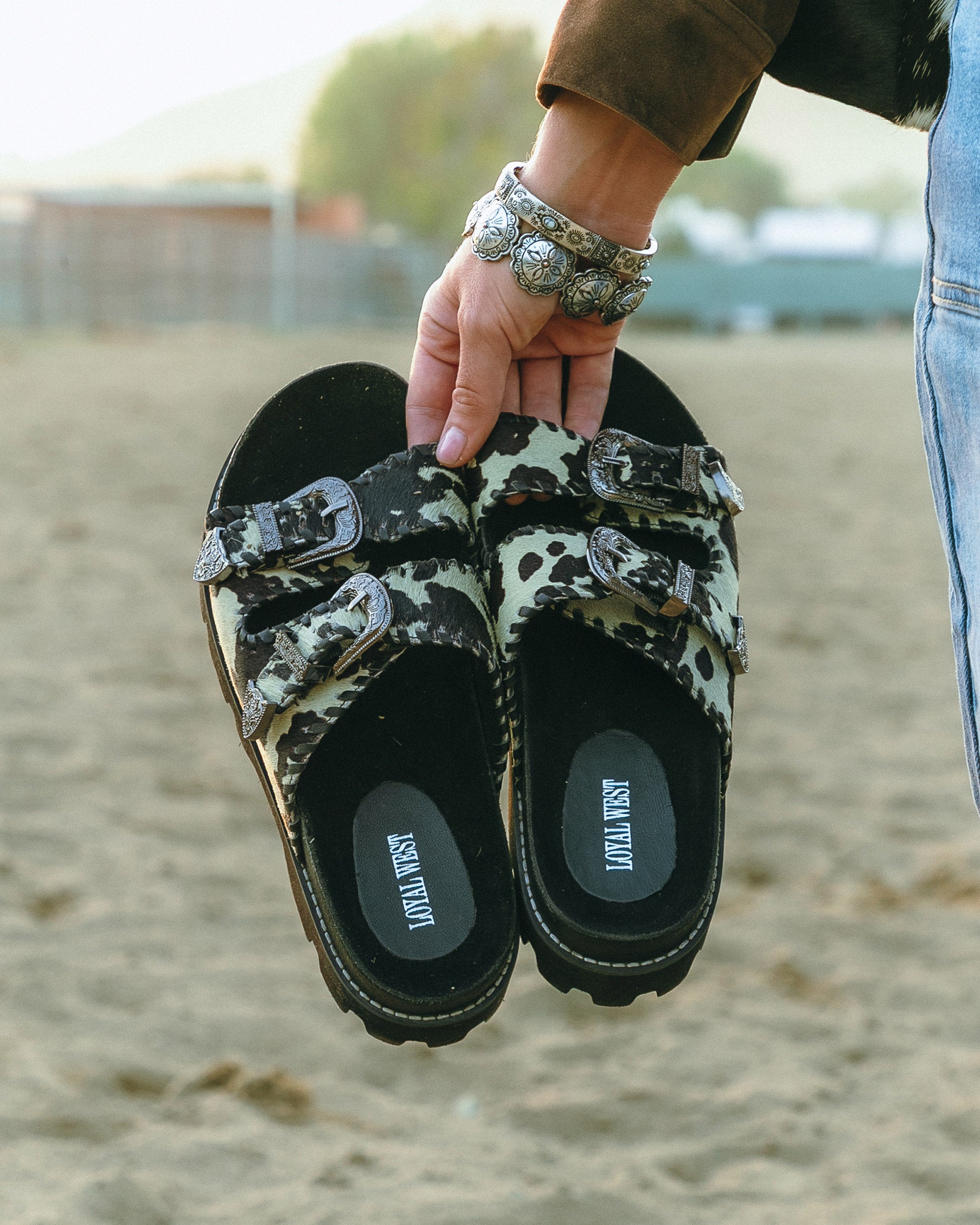 Serena Cowhide Sandals