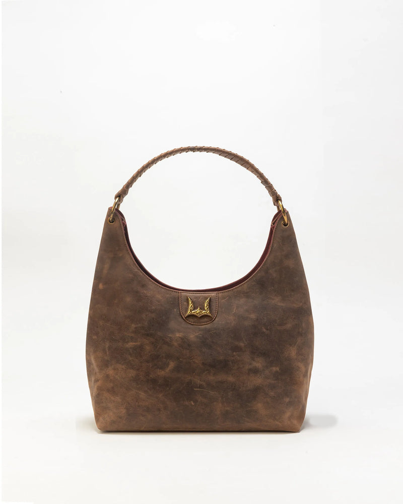 Lw Large Purse In Brunette Leather