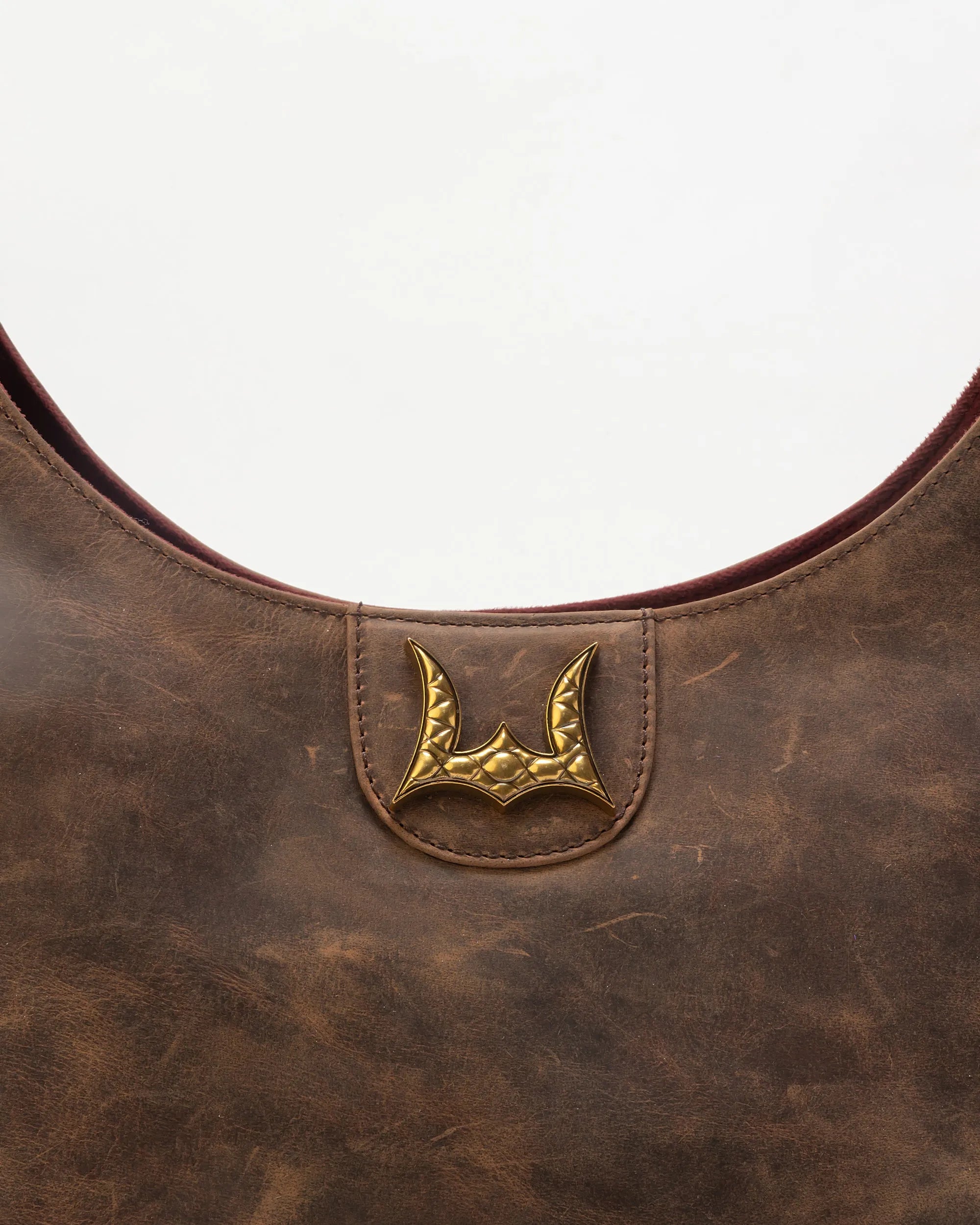 Lw Large Purse In Brunette Leather