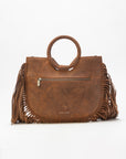 Sedona Tassle Bag In Saddle Brown