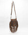 Mojave Tassle Bag In Brunette Leather