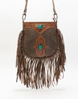Mojave Tassle Bag In Brunette Leather
