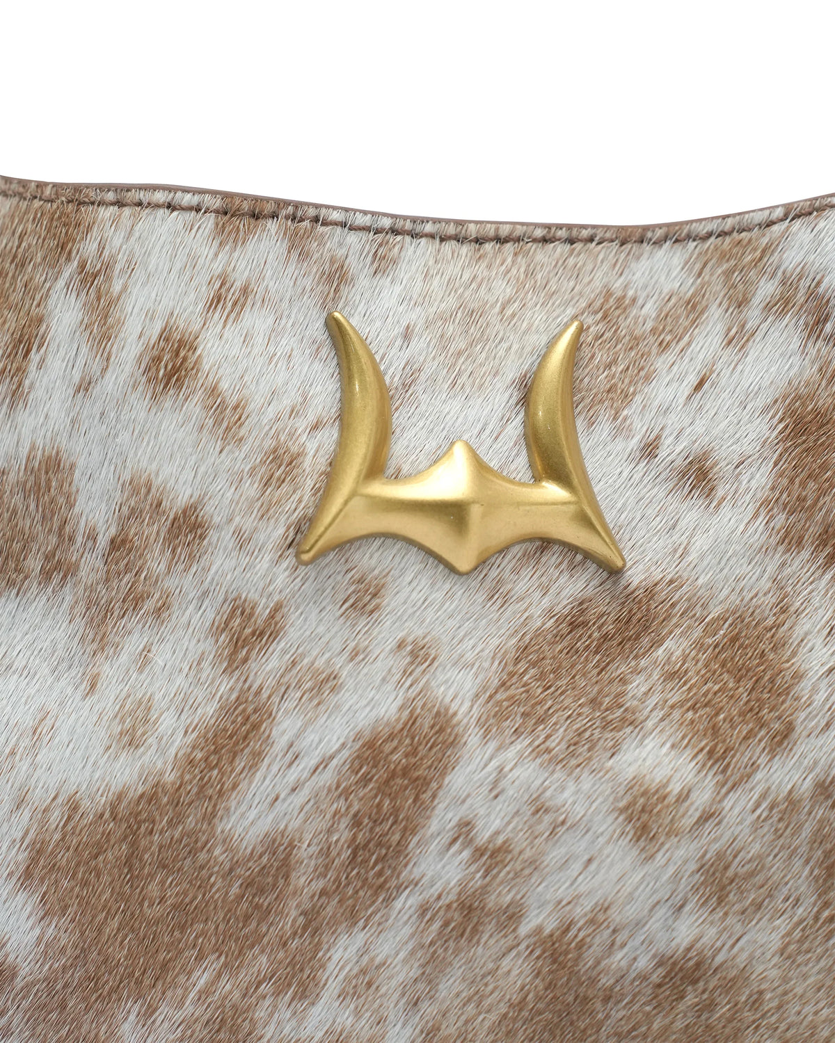 Vita Servans Hobo Bag - Brown & White Cowhide