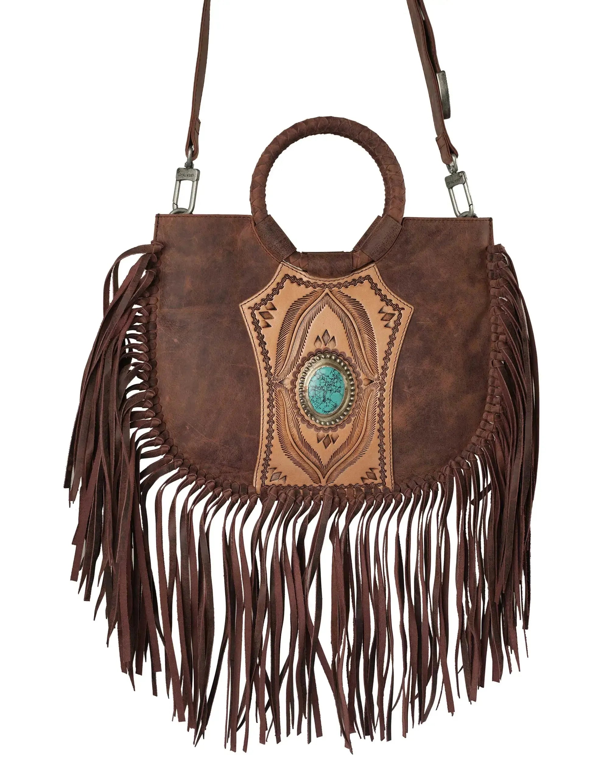 Sedona Tassle Bag - Oiled Ruby Leather