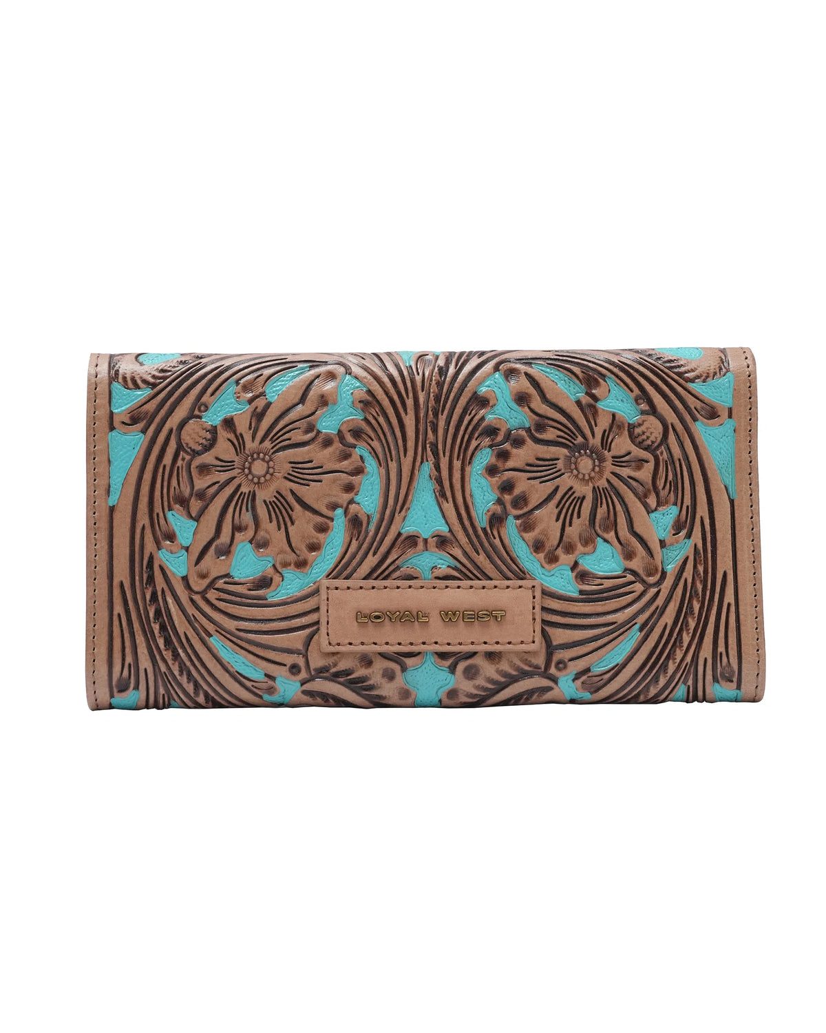 Handtooled Gloriana Wallet – Whiskey & Water