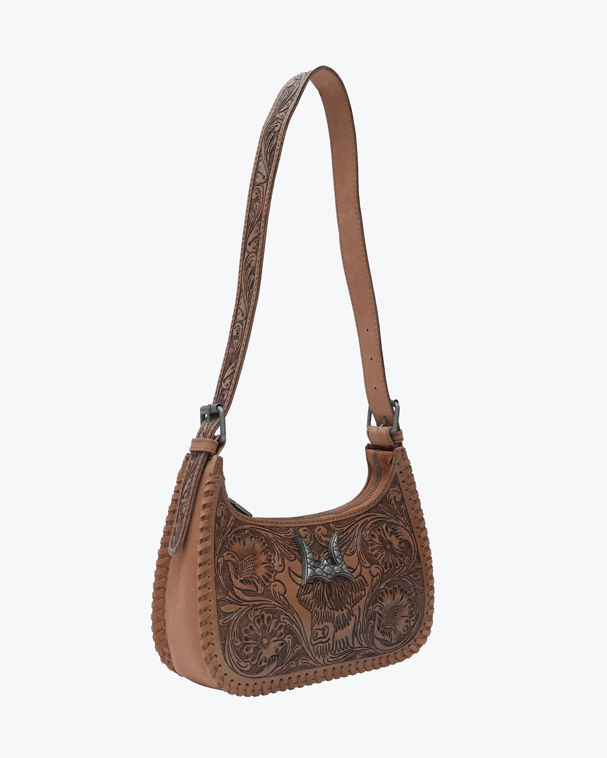 Handtooled Dannia Medium Purse – Cattle