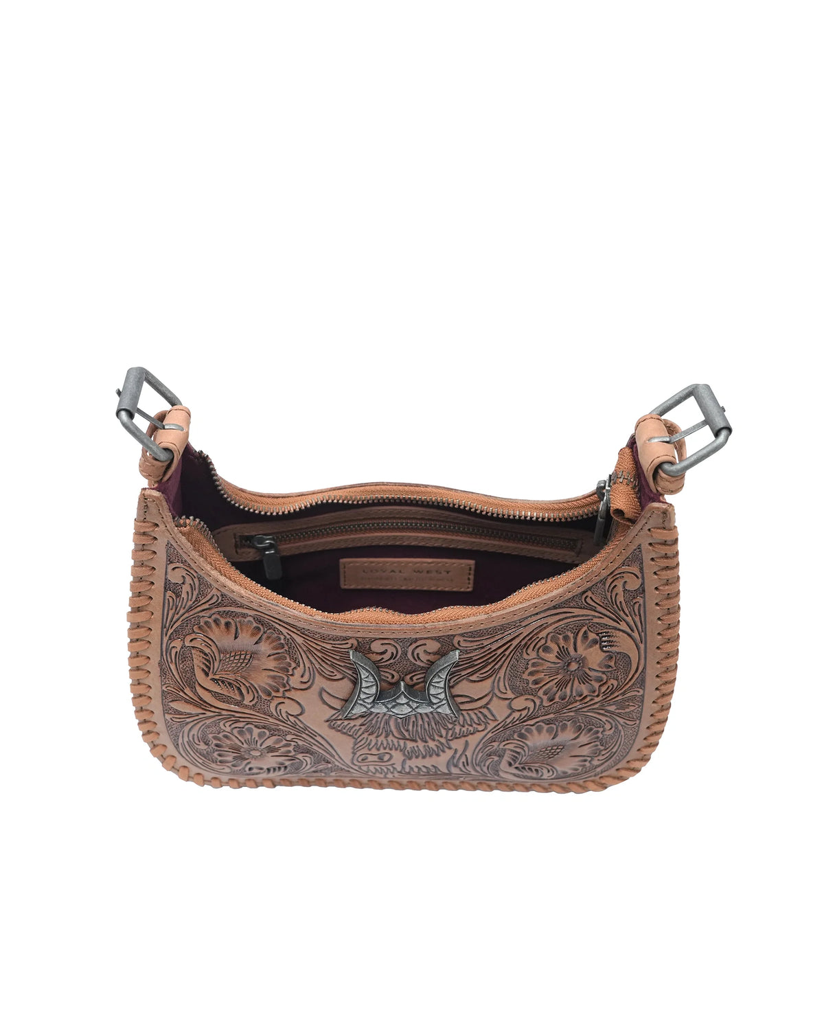 Handtooled Dannia Medium Purse – Cattle