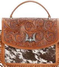 Classic Flap Medium Tassle Bag Cowhide And Calfskin