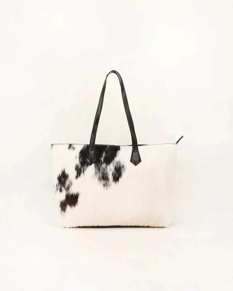 California Poppy Large Bag Black And White