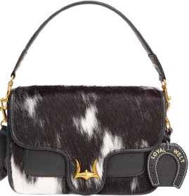 Shell Medium Purse Black And White