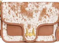 Shell Medium Purse – Brown & White