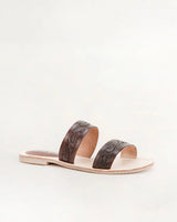 Mesa Wanderer Sandals - Black Handtooled Leather