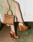 Amelia Sandals Handtooled Leather
