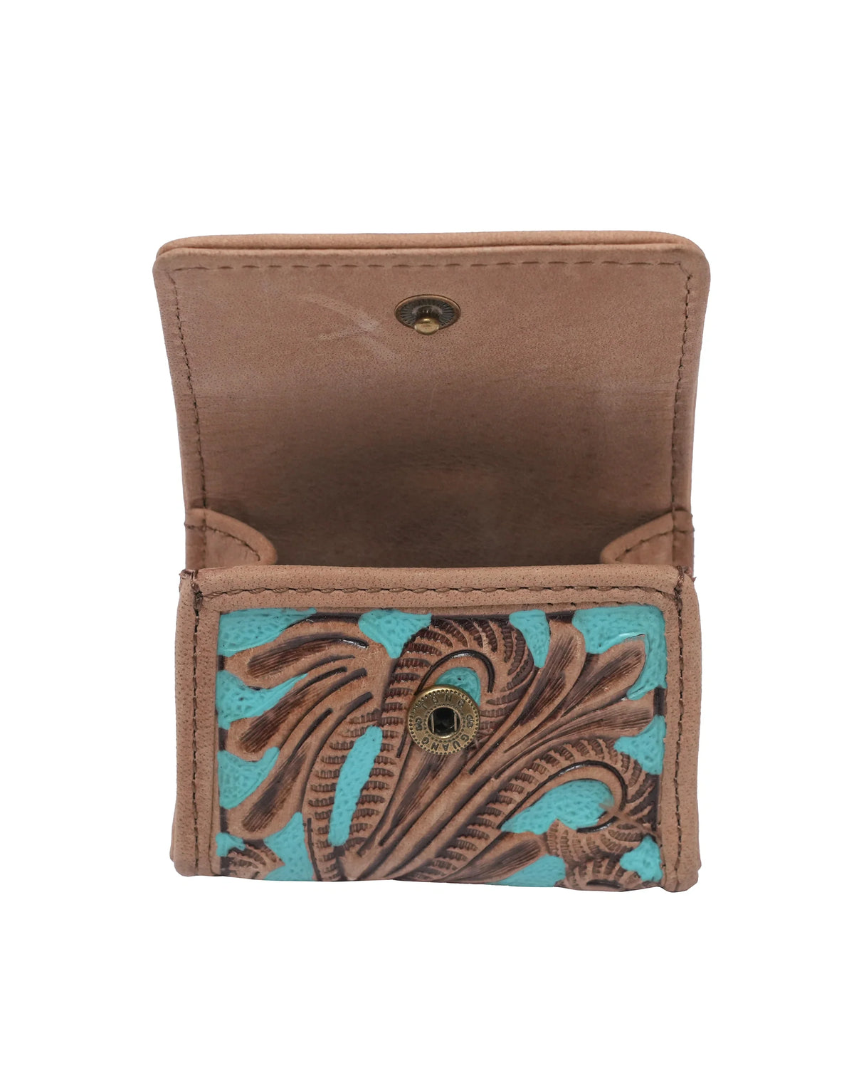 Handtooled Gloriana Clip On Bag Charm - Whiskey & Water