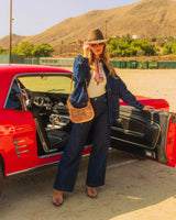 Handtooled Dannia Medium Purse - Slant Form
