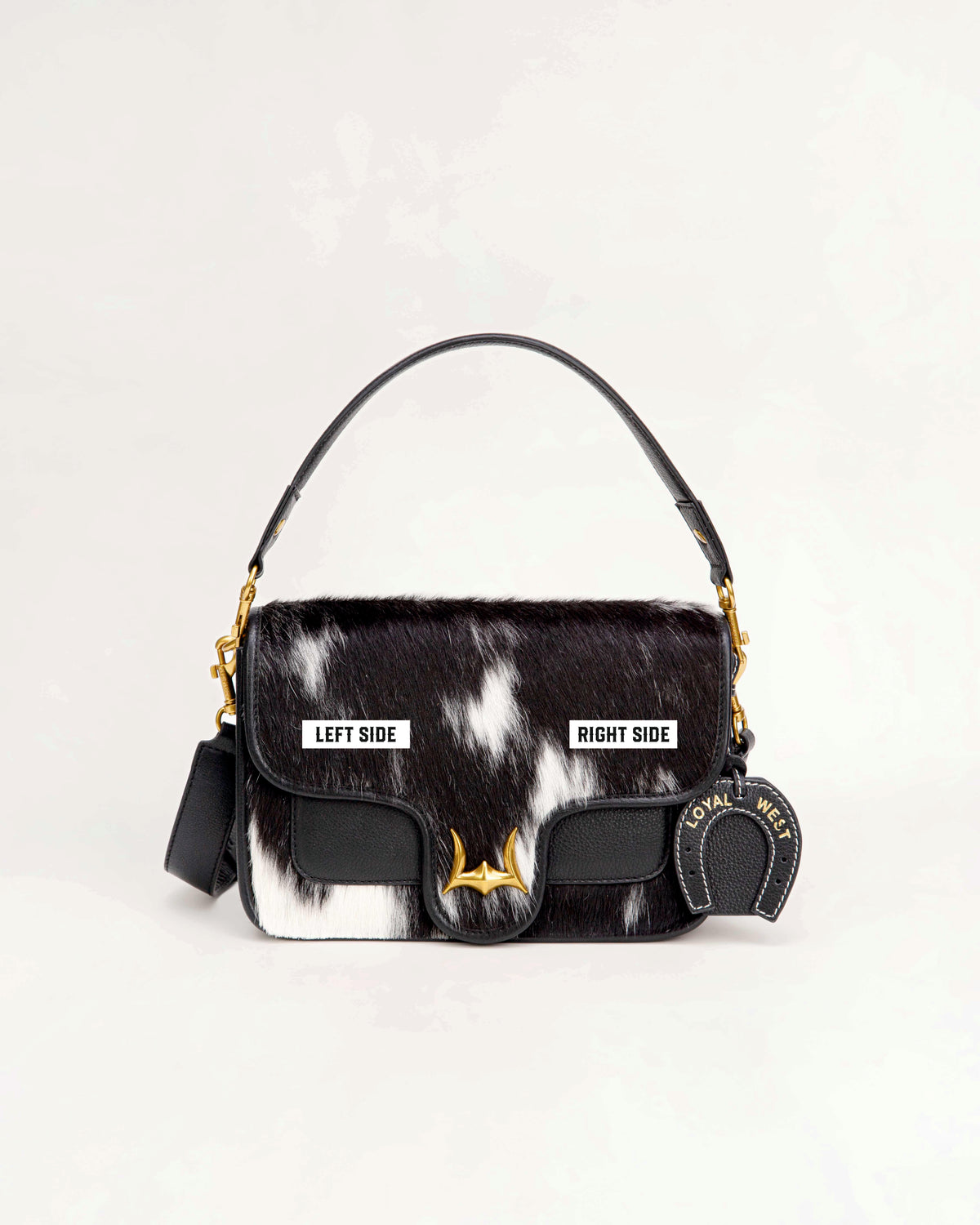 Shell Medium Purse Black And White