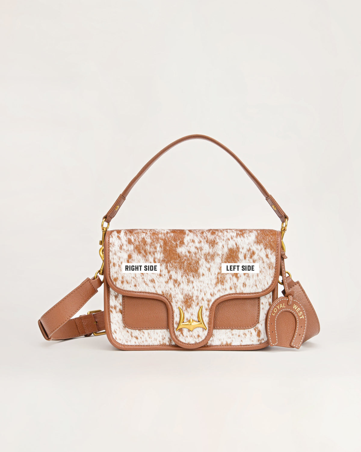 Shell Medium Purse – Brown & White